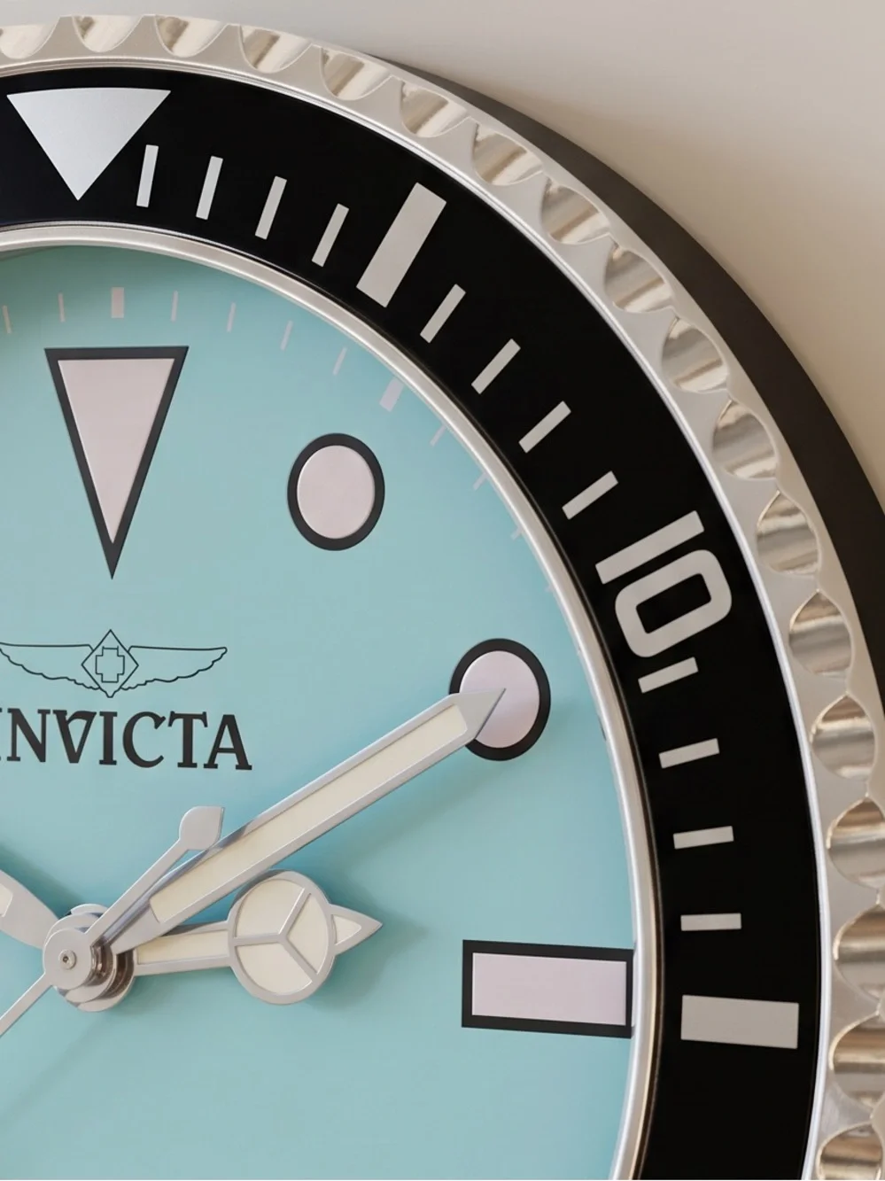 Invicta Tiffany Blue and Black Pro Diver Wall Clock